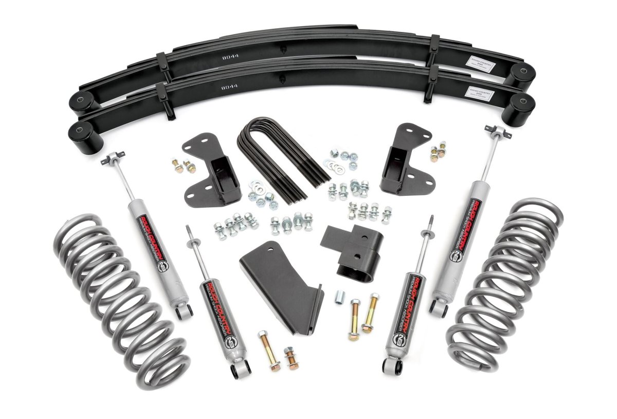 Ford F-150 Suspension Lift Kit - Rear - Rough Country - 2.5 Inch Lift, N3 Shock Absorbers - '80-'96